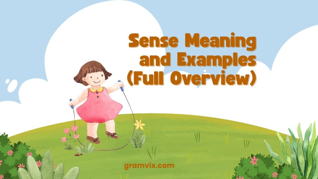 Sense Meaning and Examples (Full Overview)