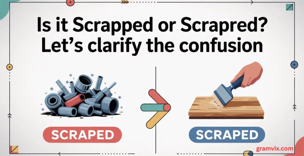 Is It Scrapped or Scraped? Let’s Clarify the Confusion Once and For All