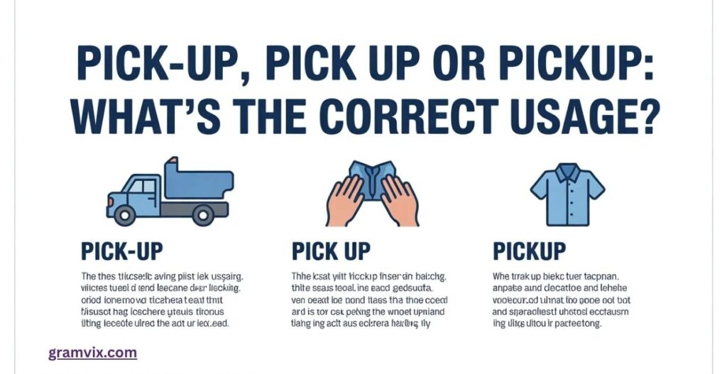 Pick Up, Pick-Up, or Pickup?