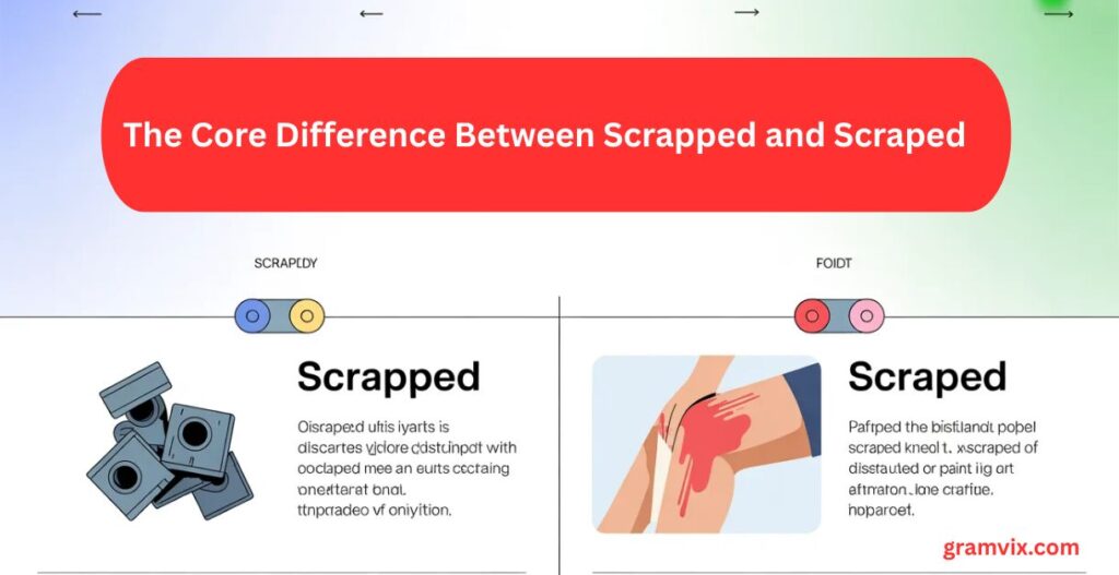 The Core Difference Between Scrapped and Scraped