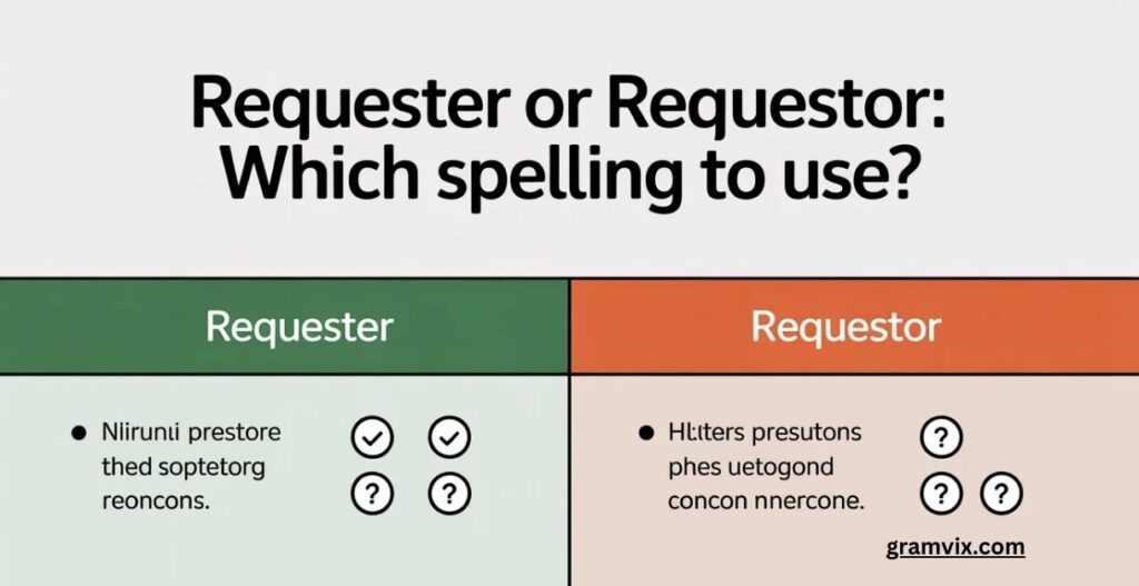 Requester vs Requestee vs Requestor