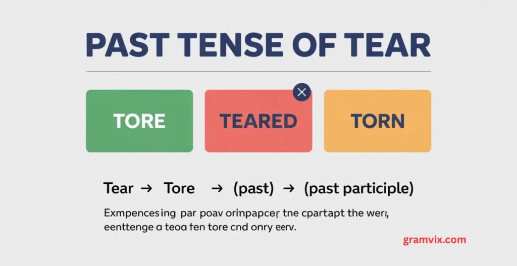 Is It Tore, Teared, or Torn?