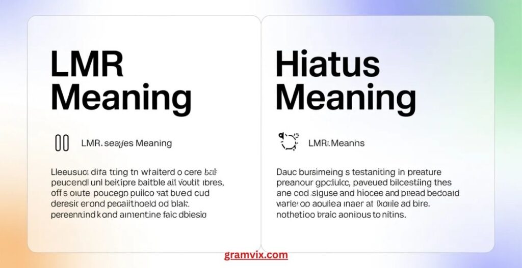 What Does Hiatus Mean?