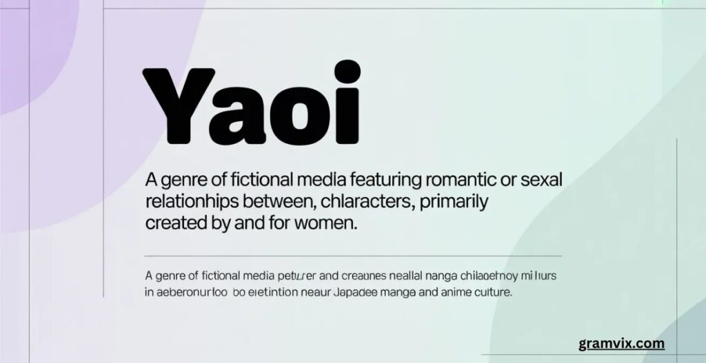 Yaoi Fandom Meaning