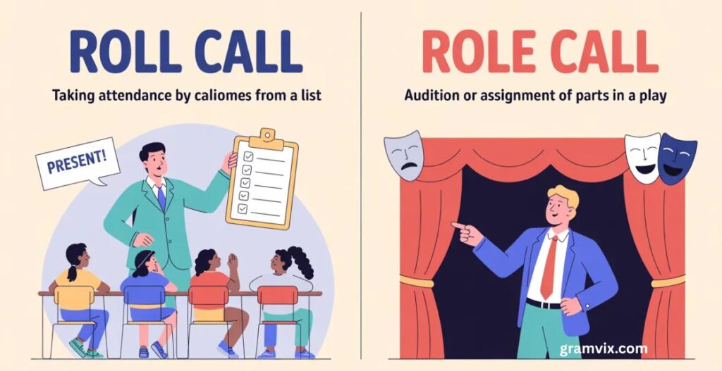 Roll Call vs Role Call