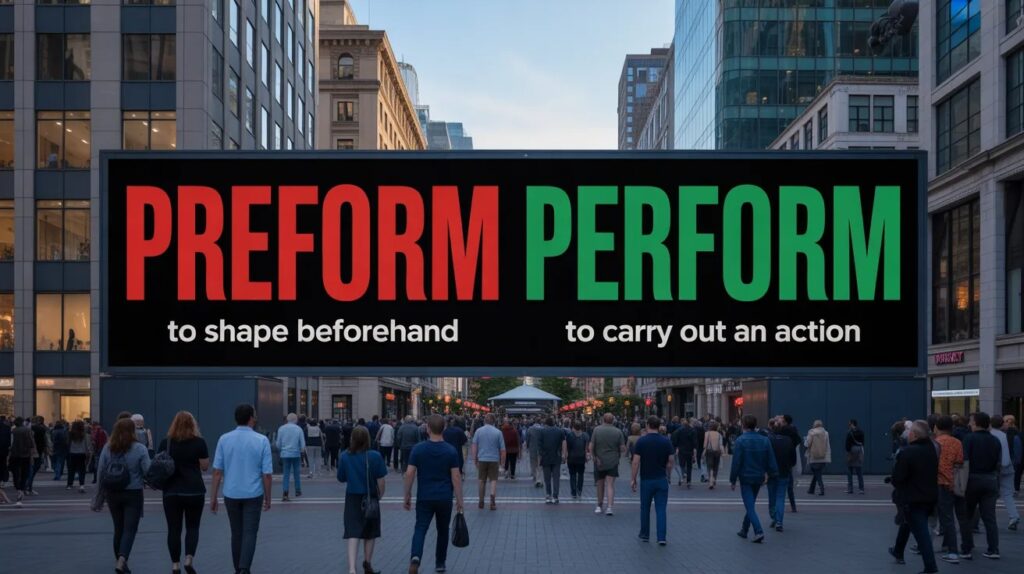 Why “Preform” and “Perform” Get Mixed Up So Often