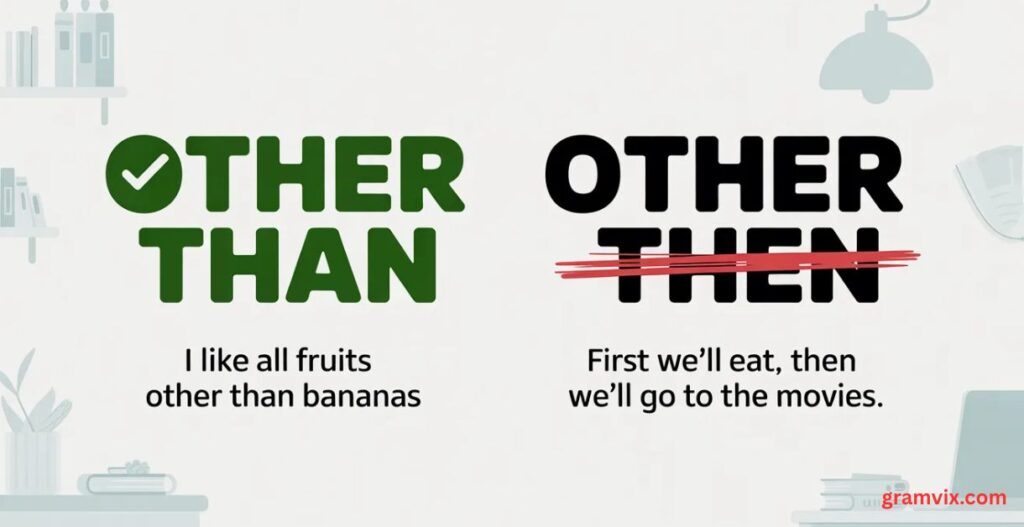 Other Than or Other Then