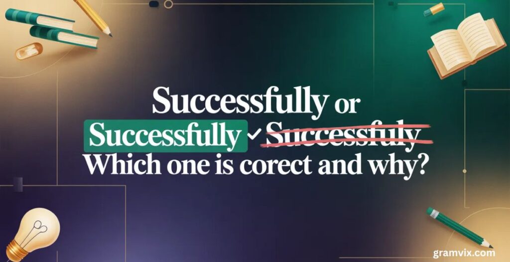 Succesfully Or Successfully