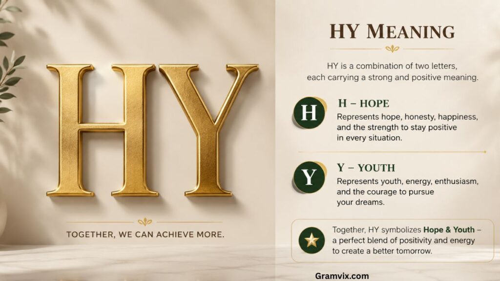 HY meaning